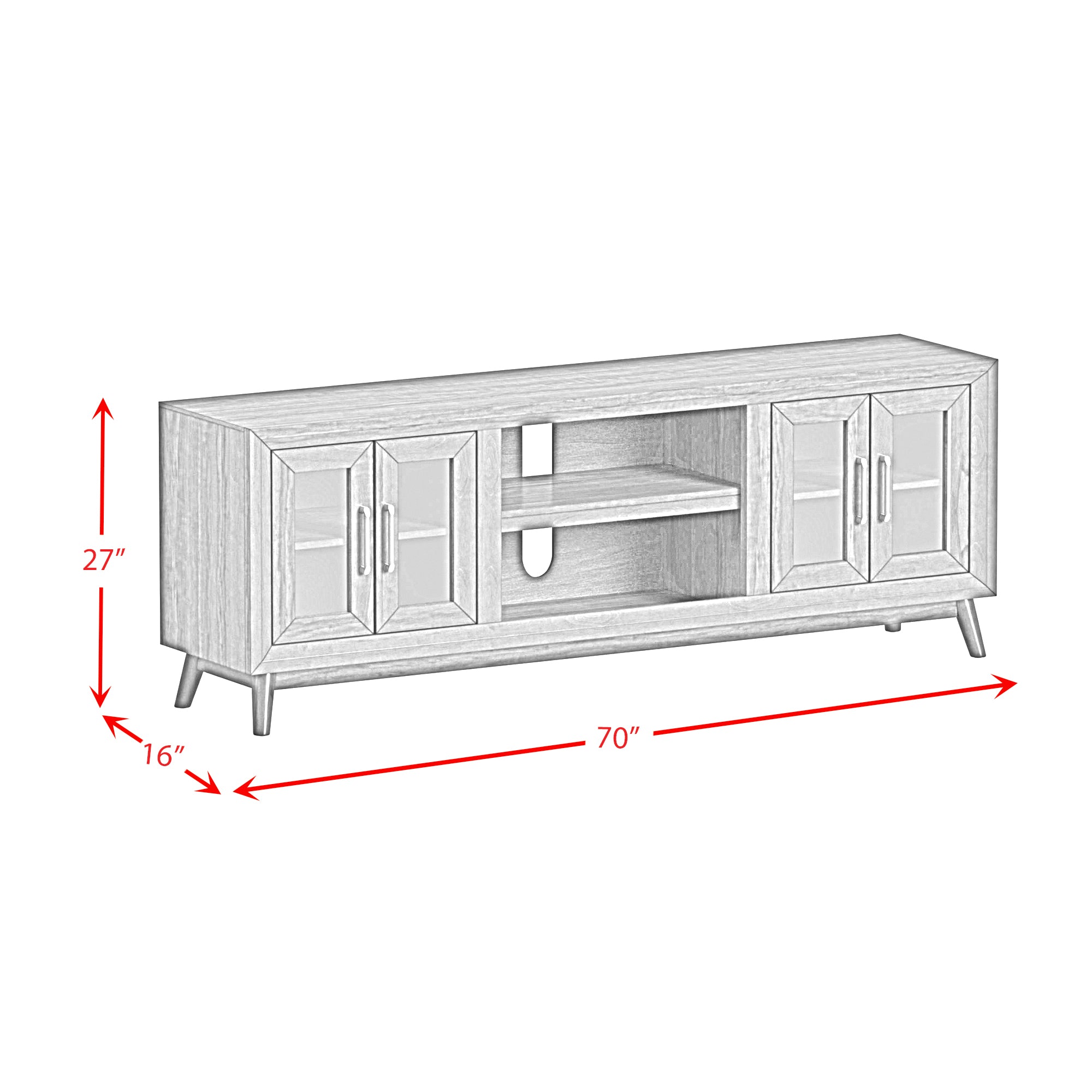 Santa Barbara 70" Tv Console