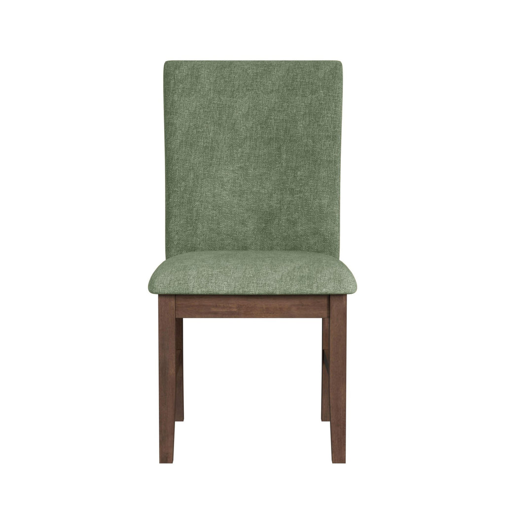 Santa Barbara Dining Side Chair With Avocado Fabric In Walnut (2 Per Carton)