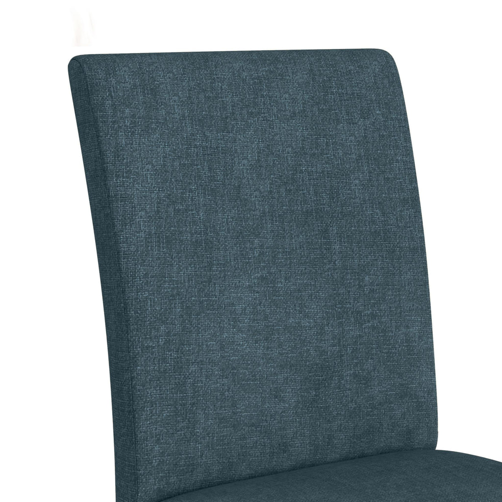 Santa Barbara Dining Side Chair With Denim Blue Fabric In Walnut (2 Per Carton)