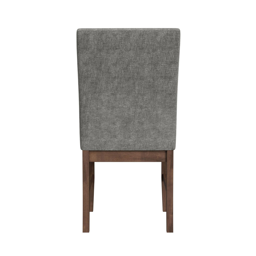 Santa Barbara Dining Side Chair With Dark Grey Fabric In Walnut (2 Per Carton)