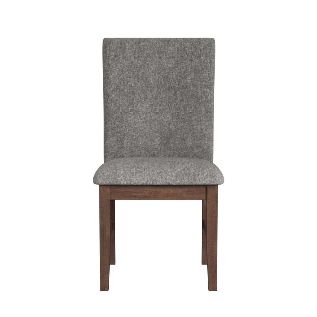 Santa Barbara Dining Side Chair With Dark Grey Fabric In Walnut (2 Per Carton)