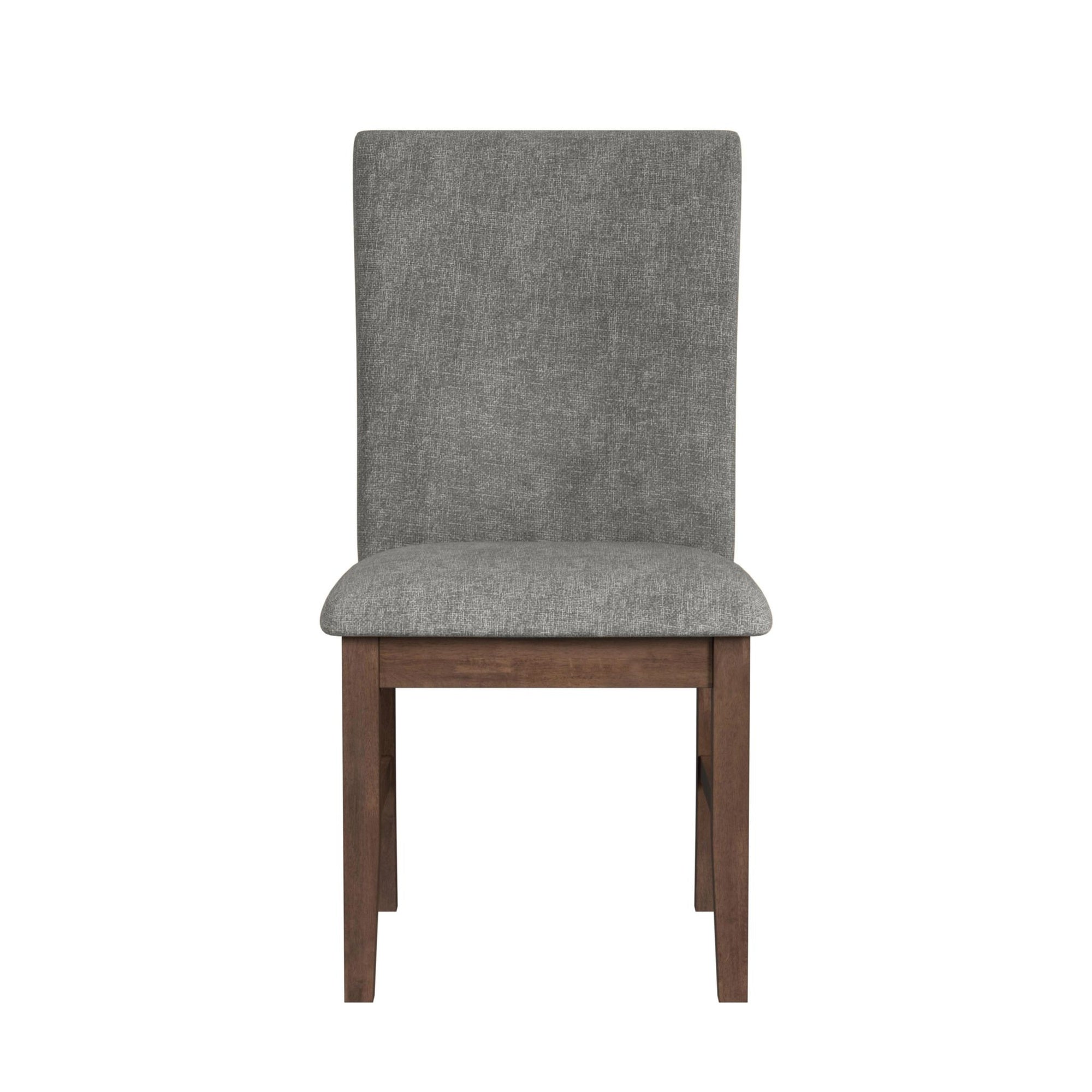 Santa Barbara Dining Side Chair With Dark Grey Fabric In Walnut (2 Per Carton)
