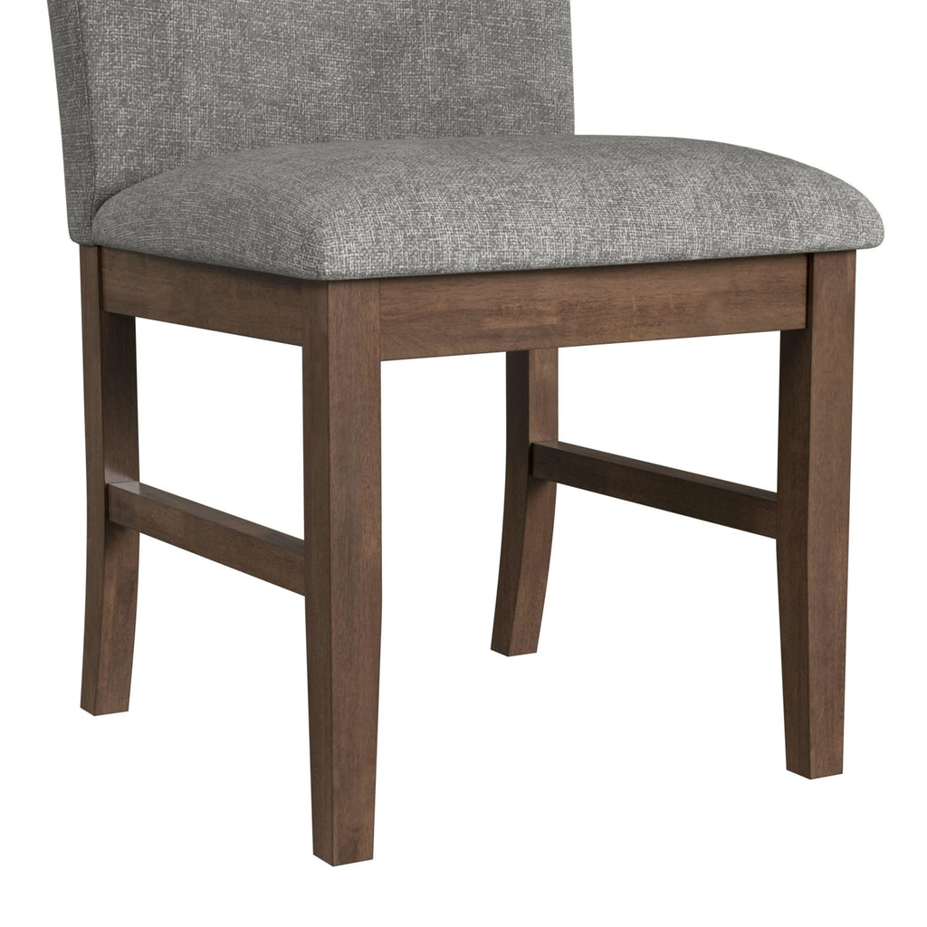 Santa Barbara Dining Side Chair With Dark Grey Fabric In Walnut (2 Per Carton)