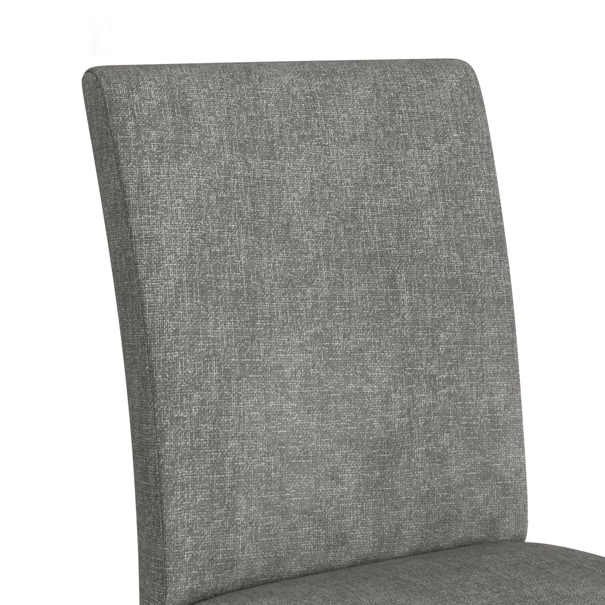 Santa Barbara Dining Side Chair With Dark Grey Fabric In Walnut (2 Per Carton)