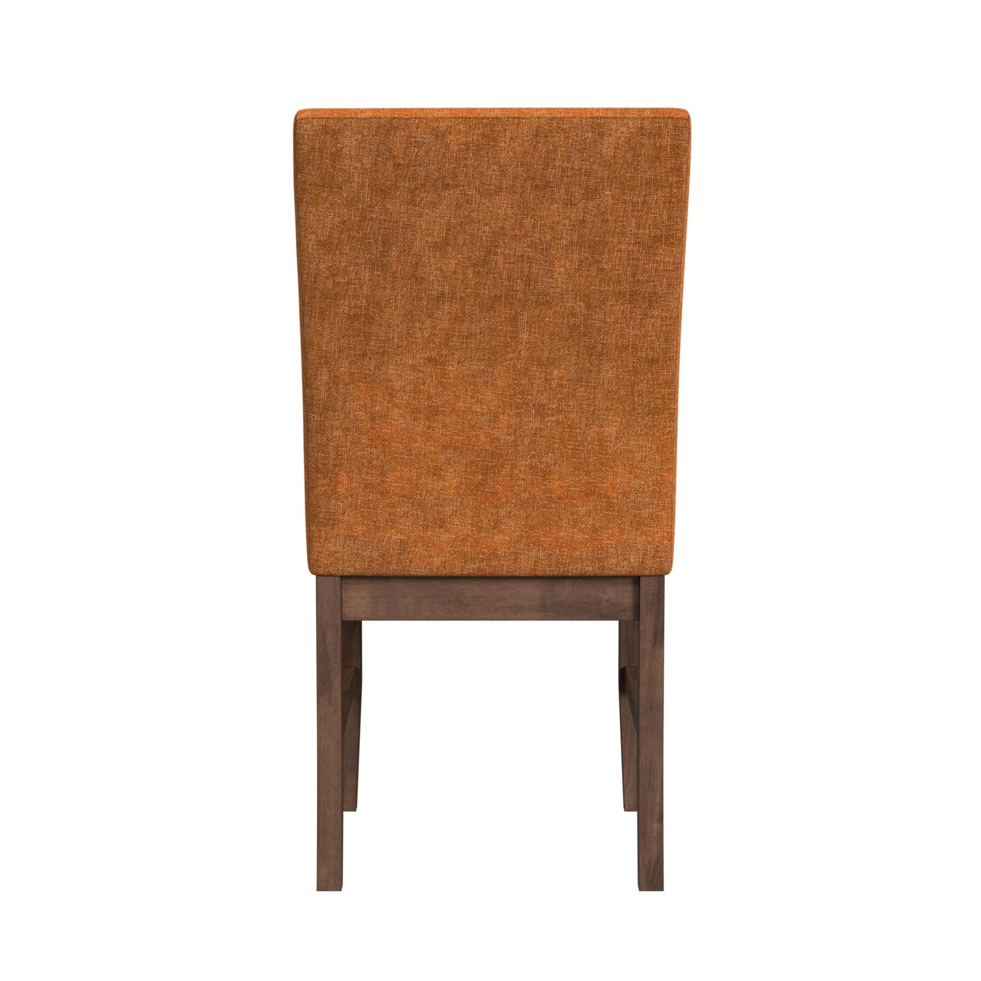Santa Barbara Dining Side Chair With Orange Fabric In Walnut (2 Per Carton)