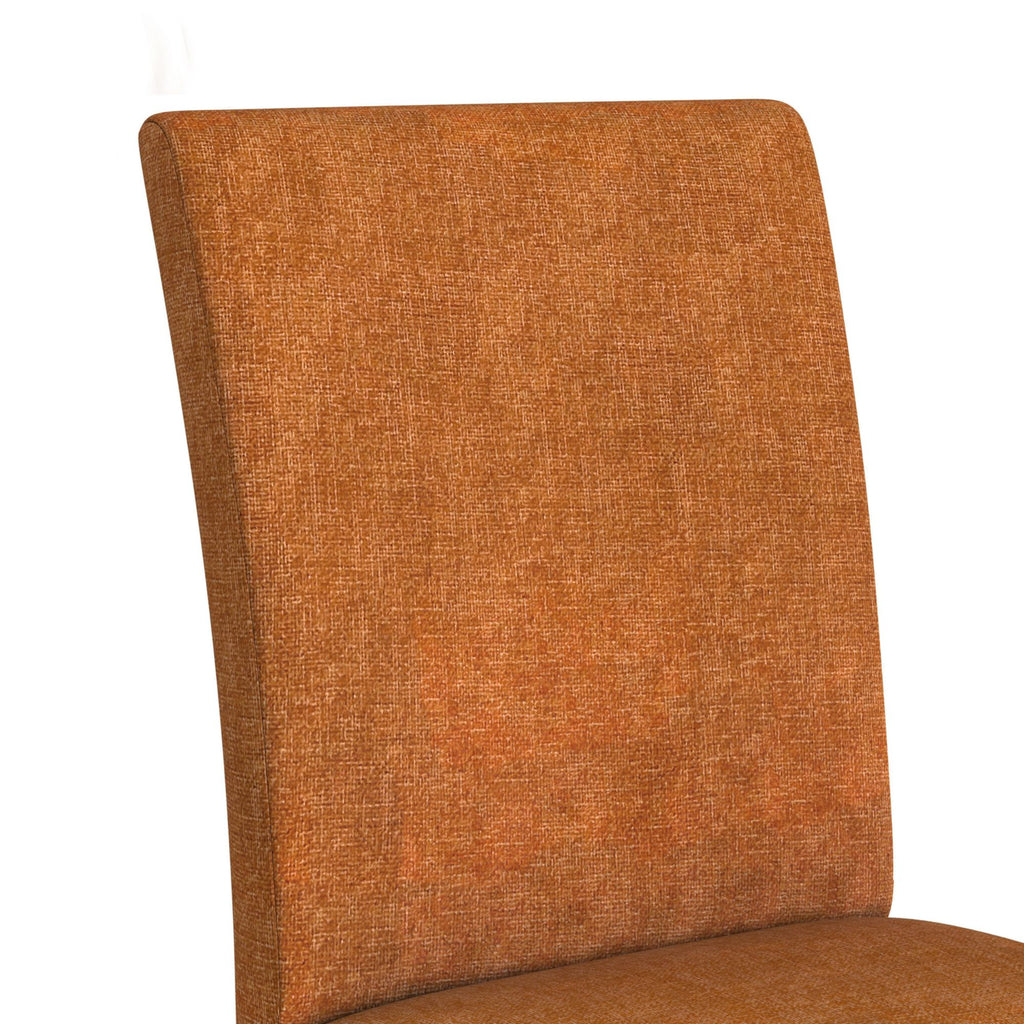 Santa Barbara Dining Side Chair With Orange Fabric In Walnut (2 Per Carton)