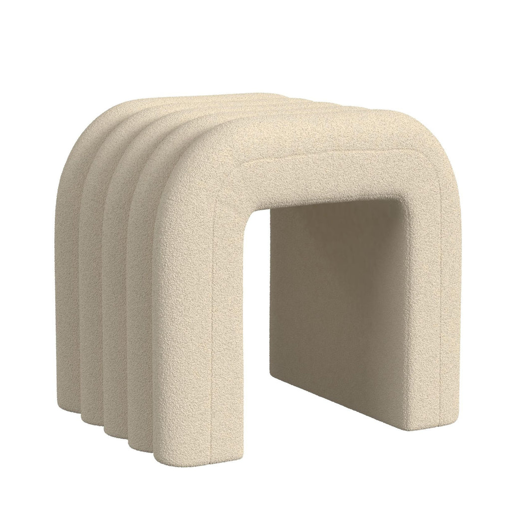 Seqouia Bench With 2 Stools In Ching Cream