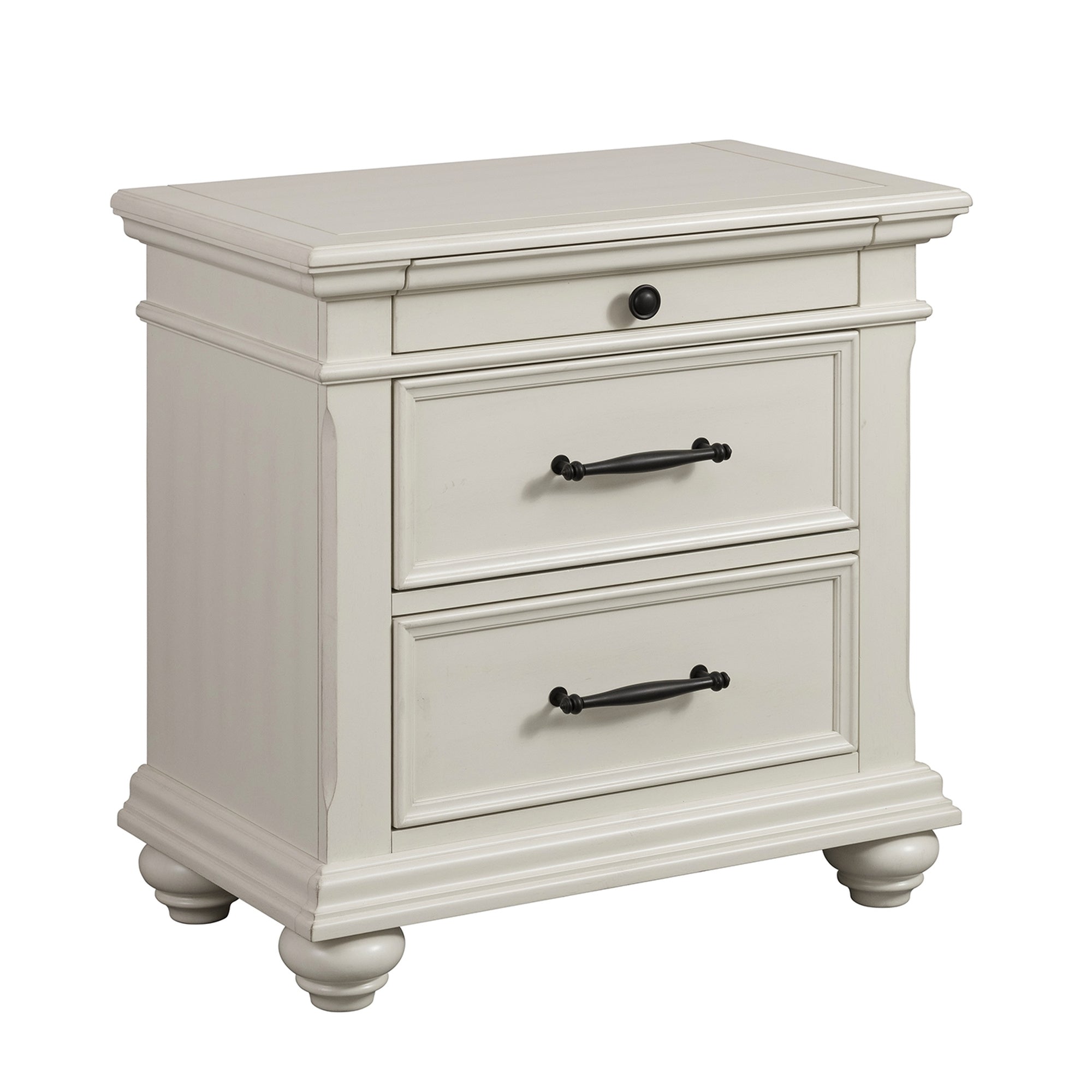 Slater Nightstand w/Usb In Antique White