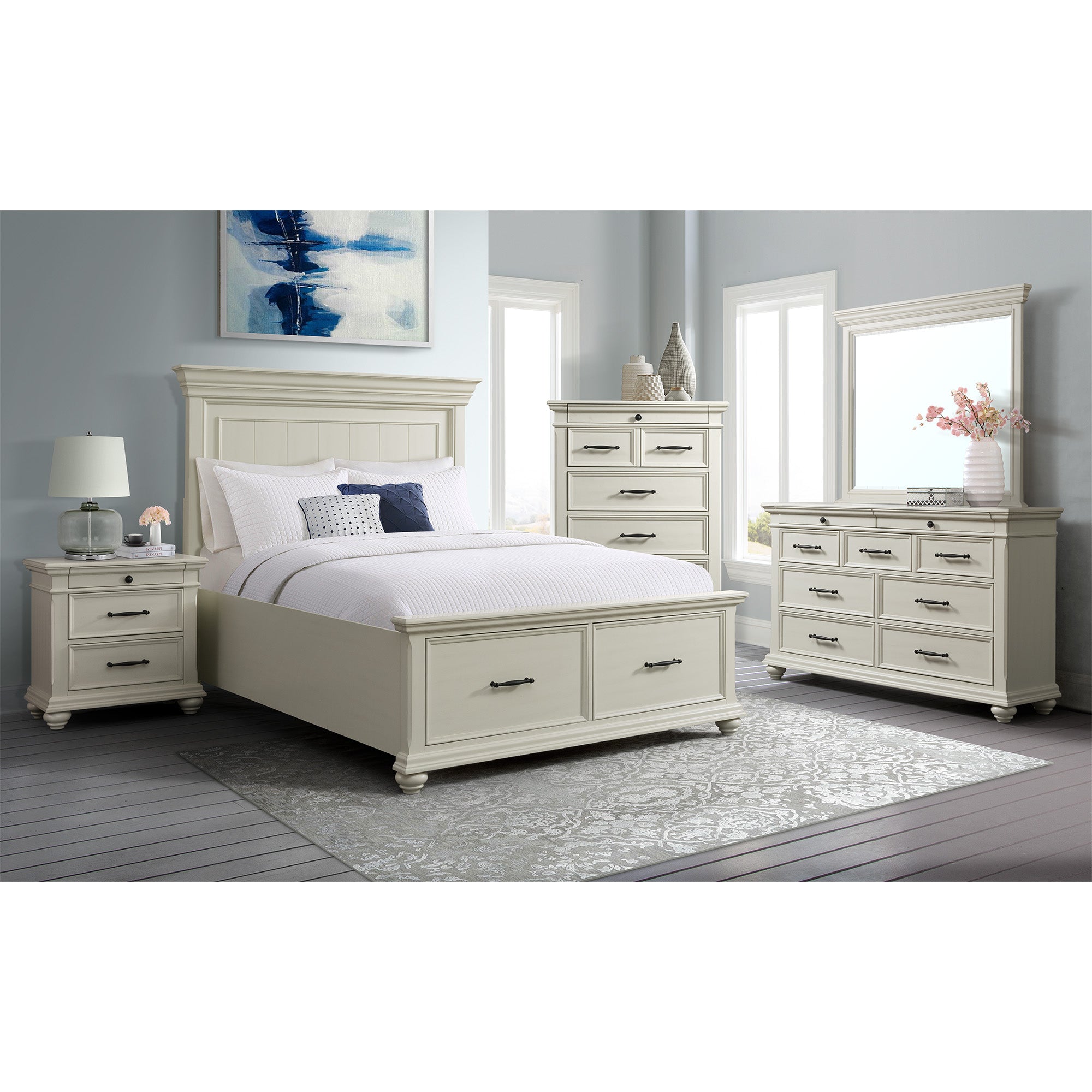 Slater Dresser In Antique White