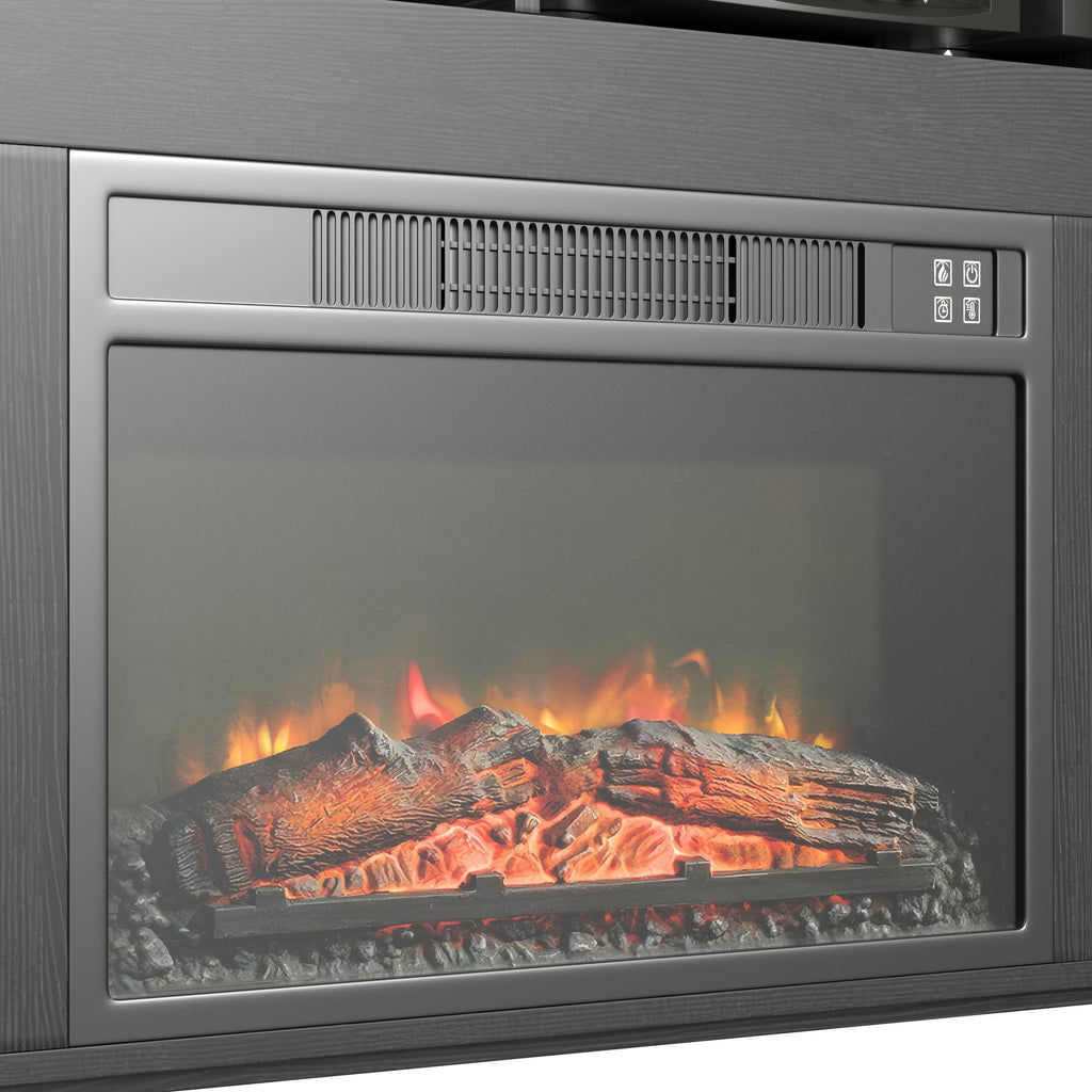 St. Cloud Fireplace With Sound System In Black
