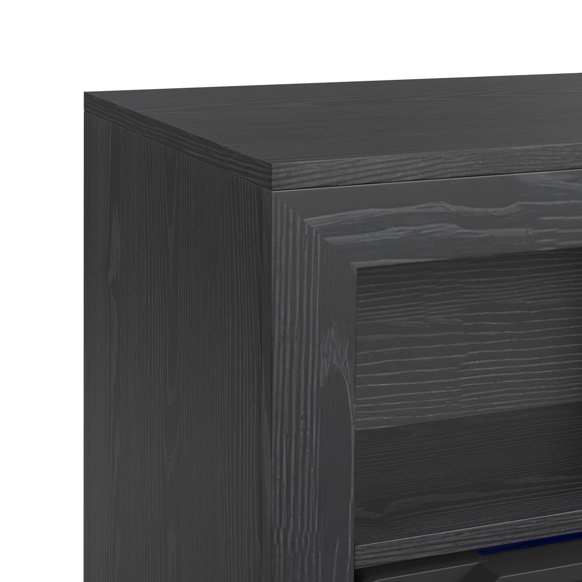 St. Cloud Fireplace With Sound System In Black