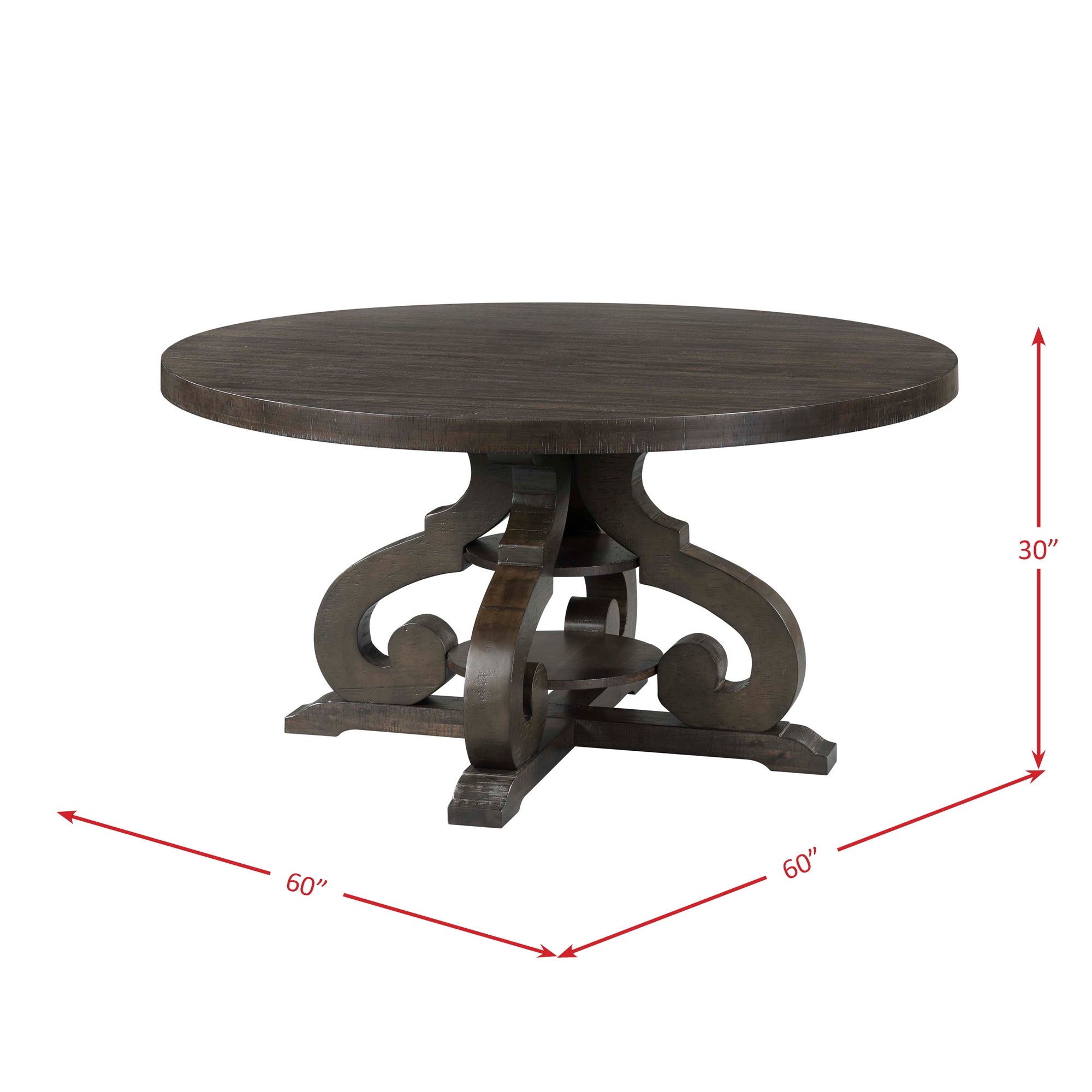 Stone Round Dining Table w/PU Base