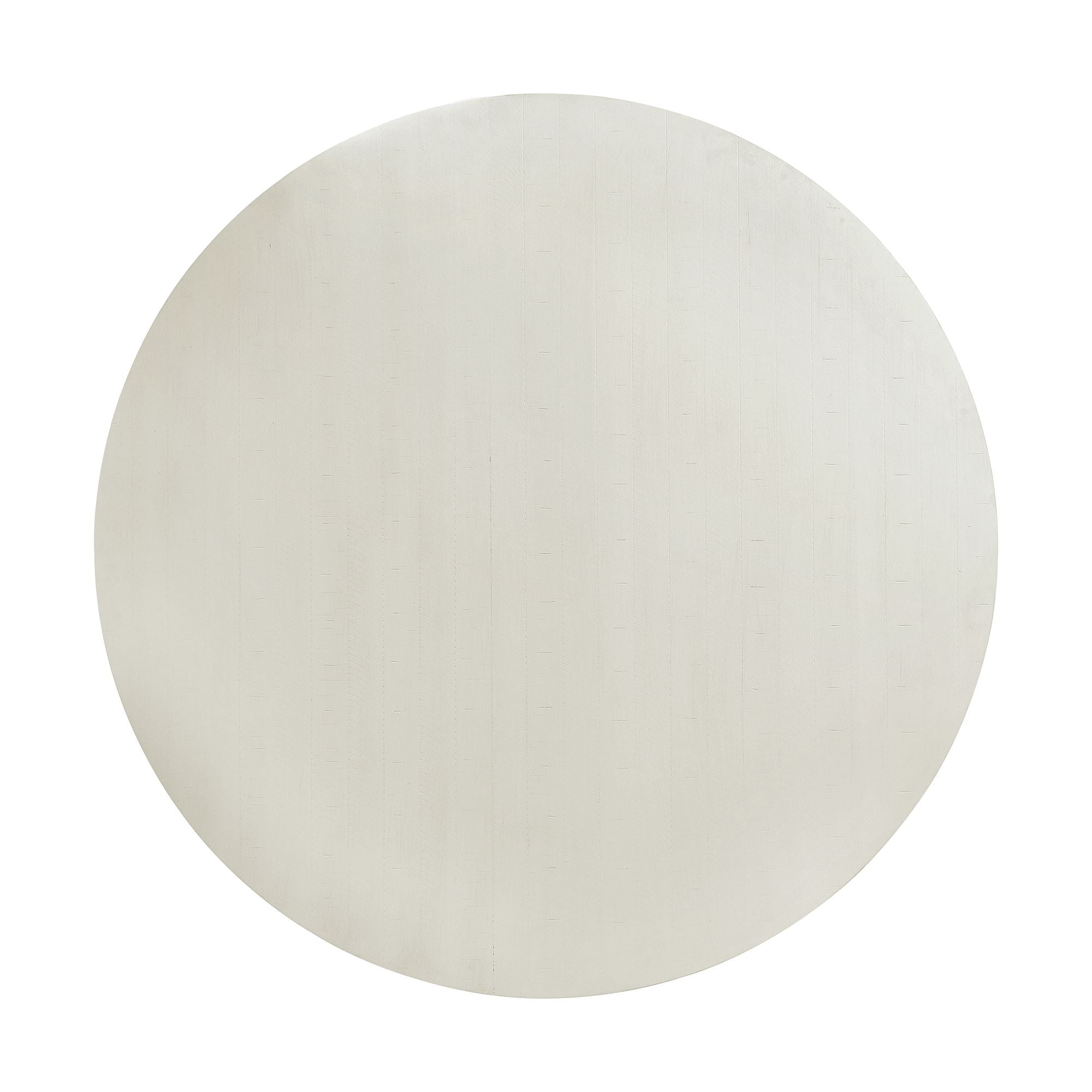 Stone Round Dining Table w/PU Base In White