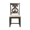 Stone Wooden Swirl Back Side Chair (2 Per Pack)