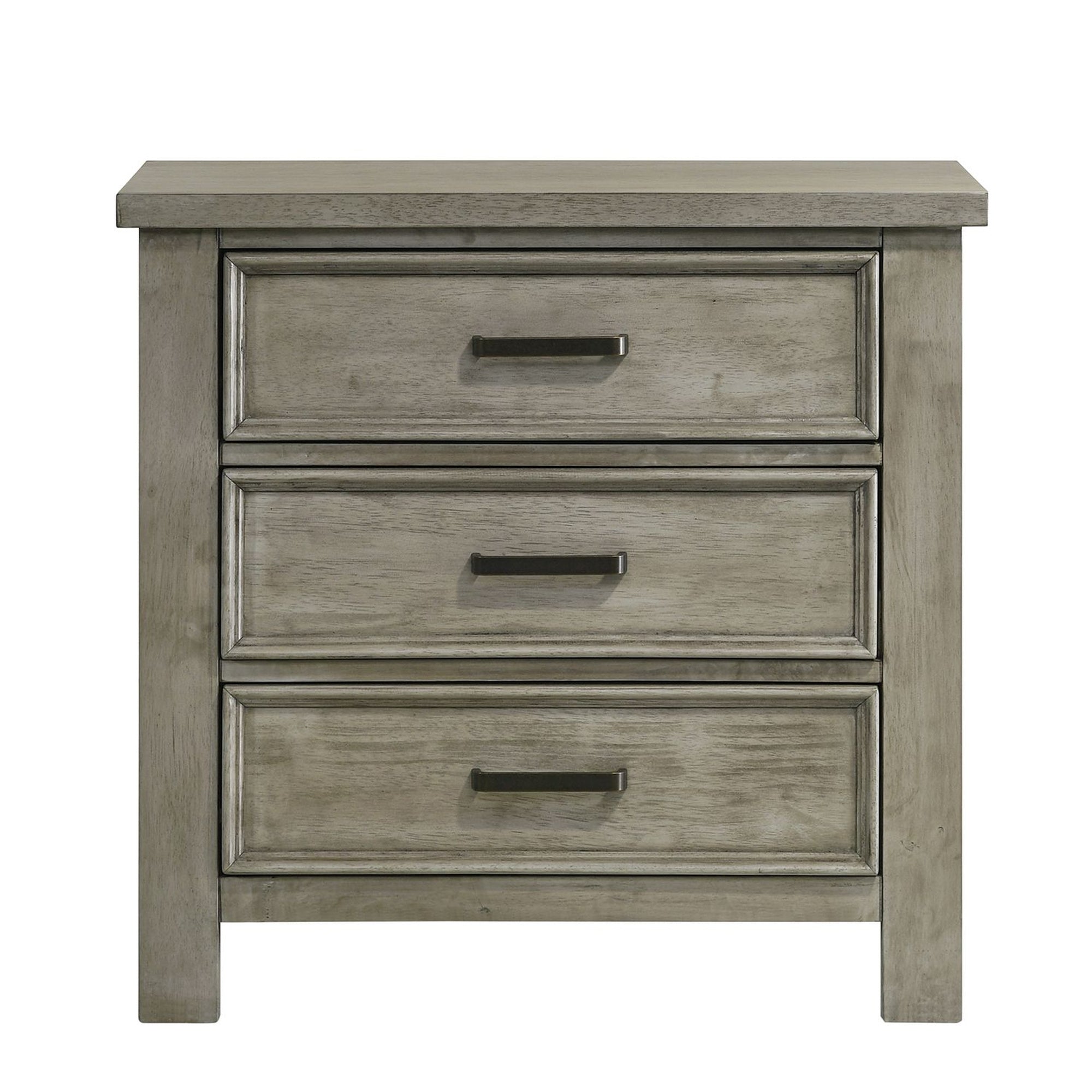 Sullivan 3-Drawer Nightstand In Drift Grey