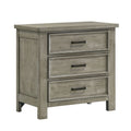 Sullivan 3-Drawer Nightstand In Drift Grey
