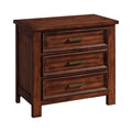 Sullivan 3-Drawer Nightstand In Rich Cherry