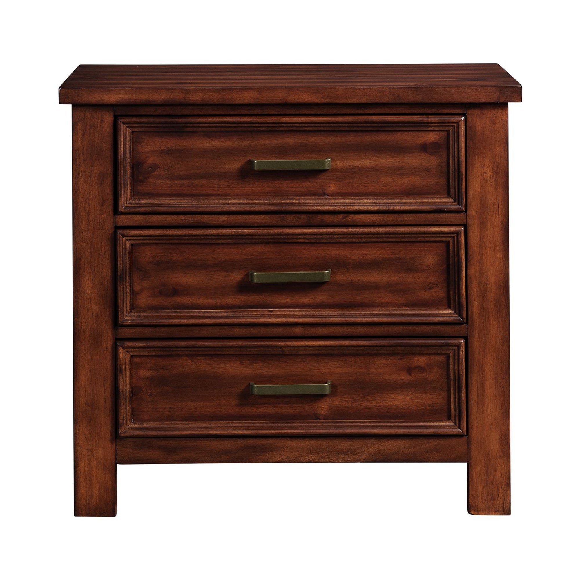 Sullivan 3-Drawer Nightstand In Rich Cherry