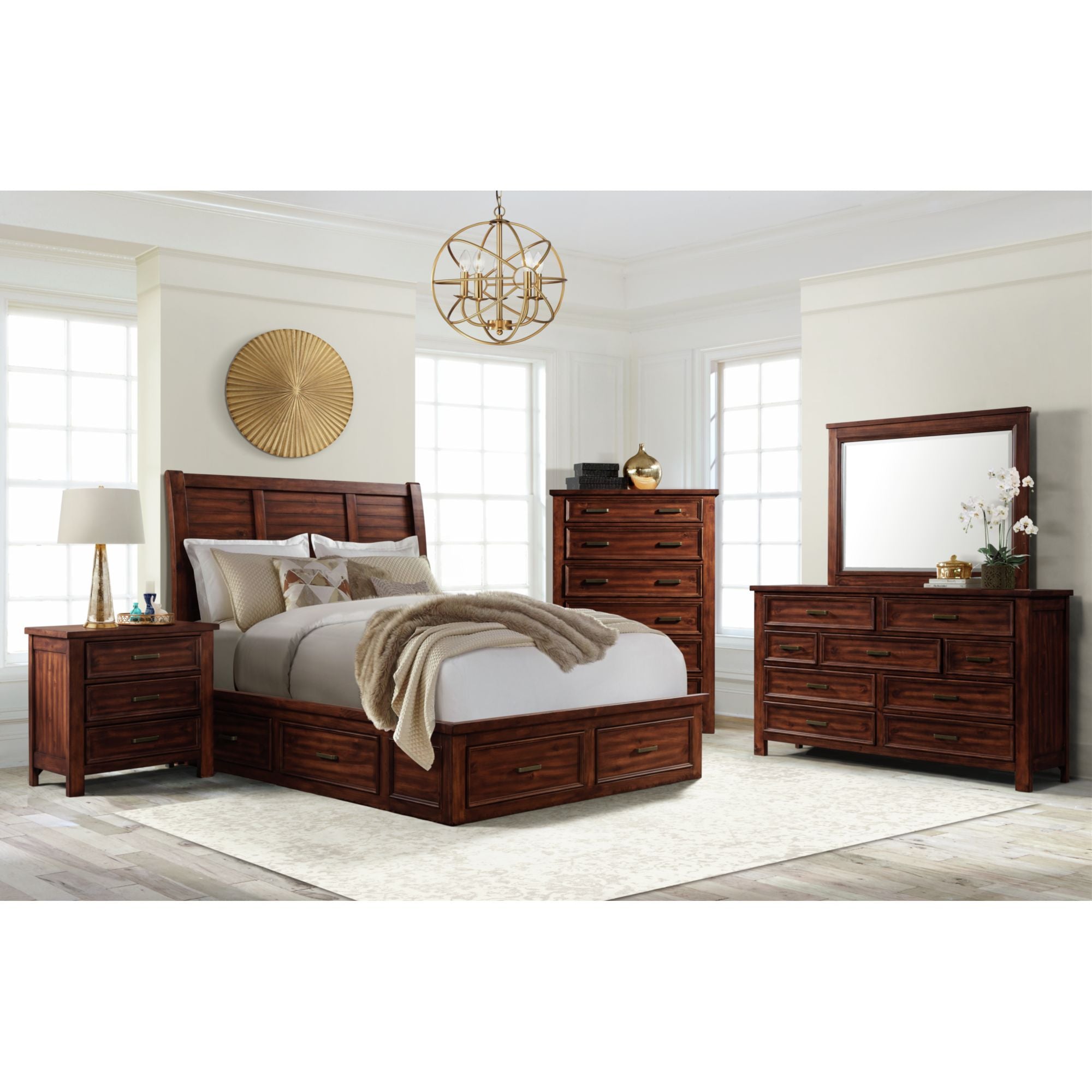 Sullivan 6-Drawer Chest In Rich Cherry