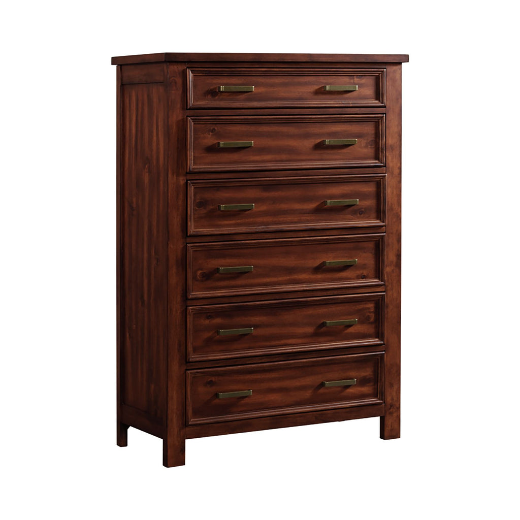 Sullivan 6-Drawer Chest In Rich Cherry
