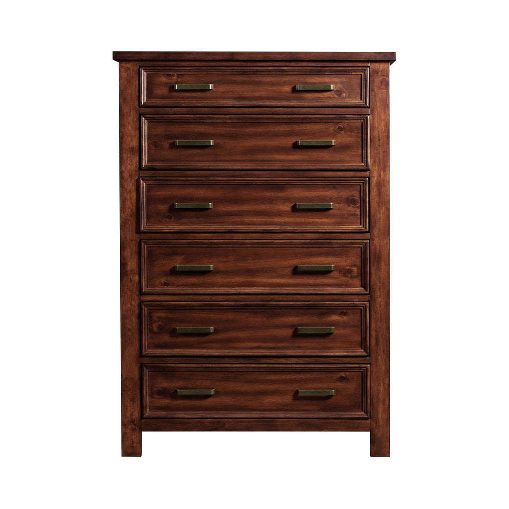 Sullivan 6-Drawer Chest In Rich Cherry