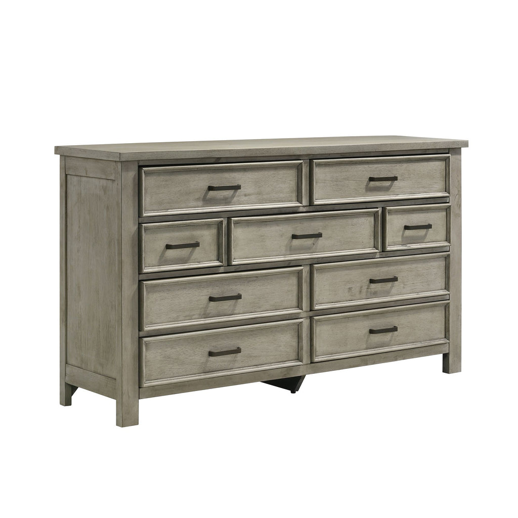 Sullivan 9-Drawer Dresser In Drift Grey