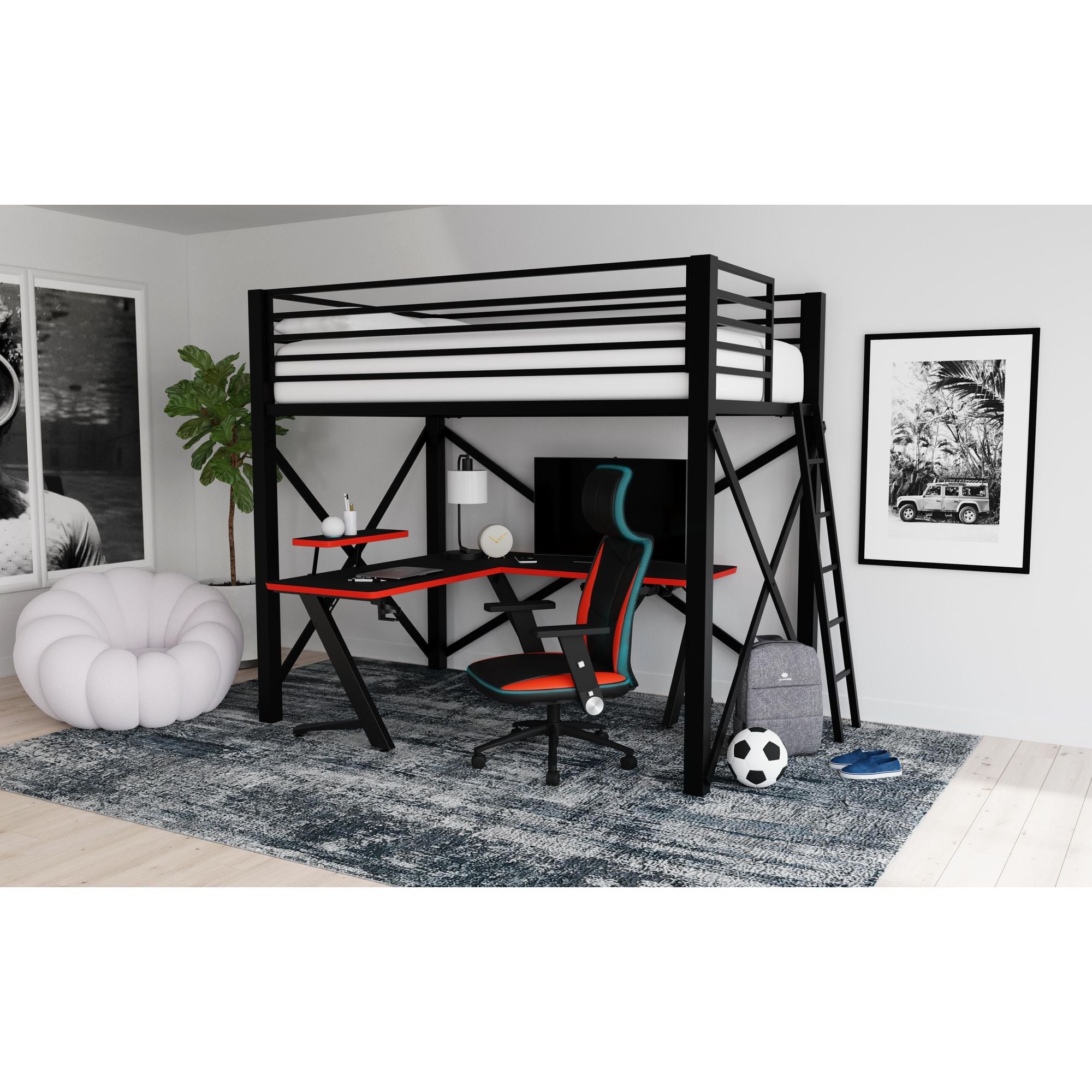 Waterside L Shape Desk In Black