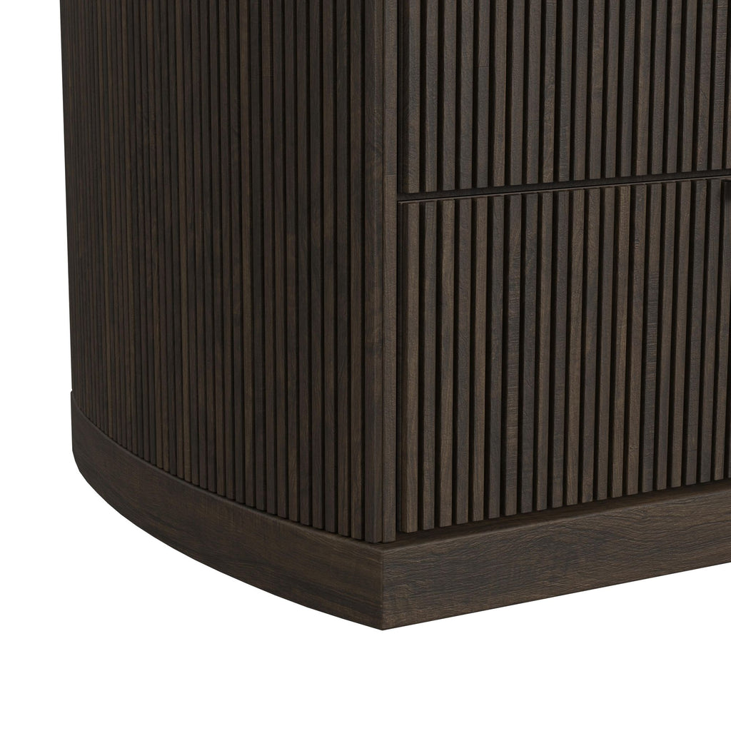 Sylvie 5-Drawer Chest In Dark Brown