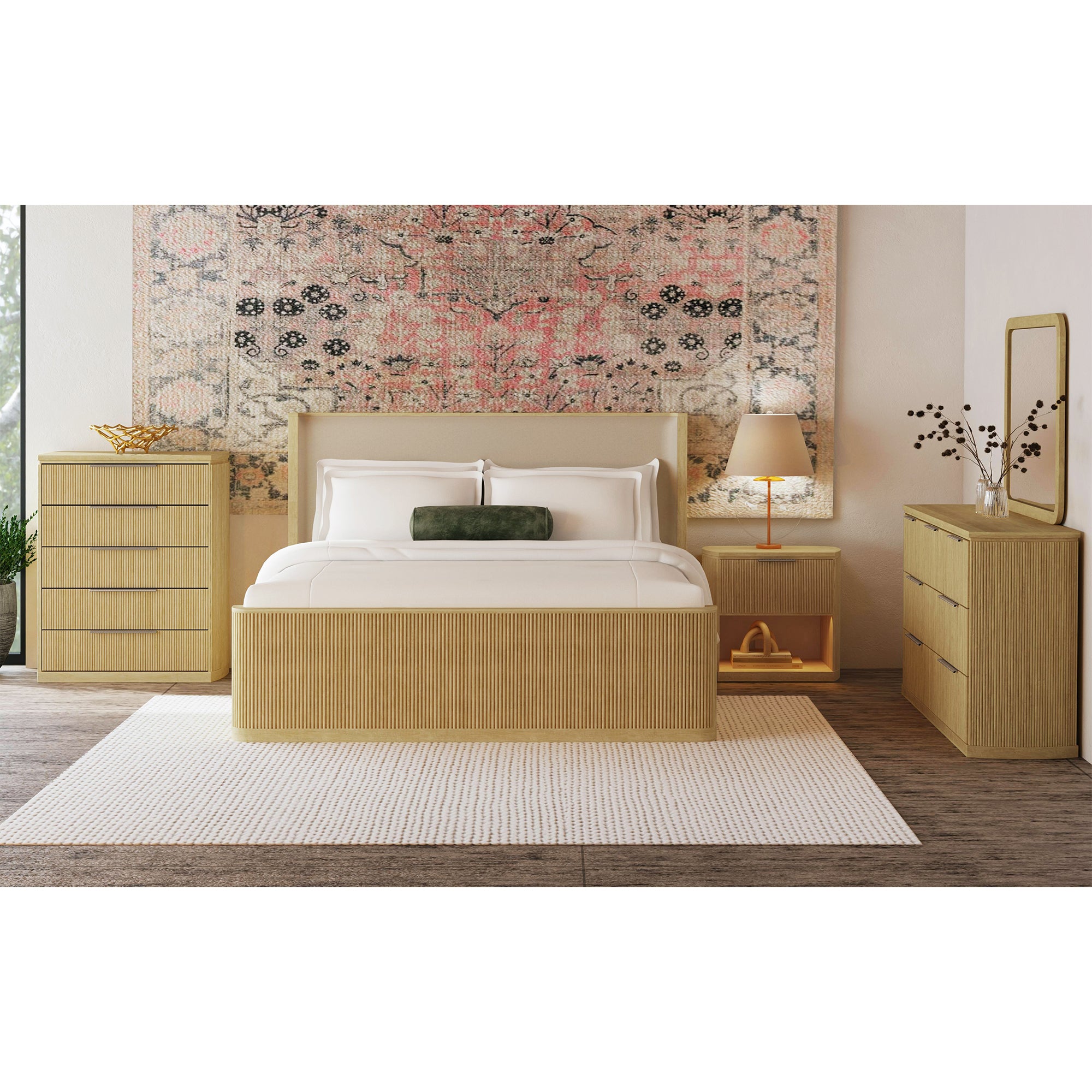 Sylvie 5-Drawer Chest In Natural
