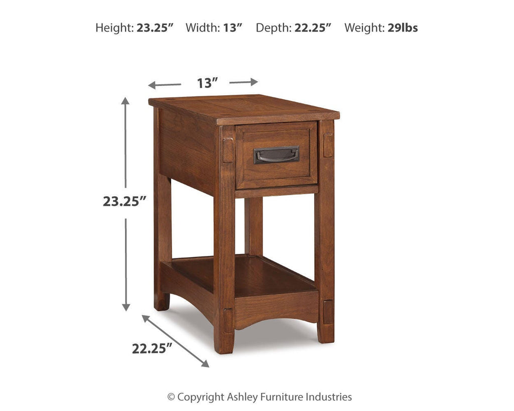 Breegin Chairside End Table in Brown, alternate view 5