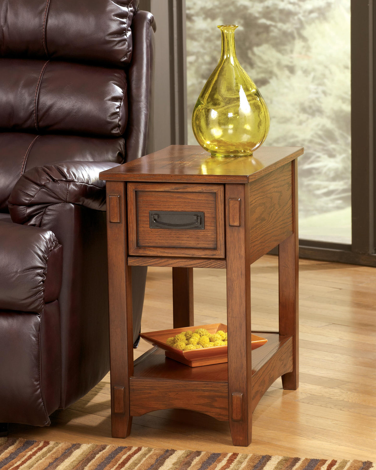 Breegin Chairside End Table in Brown, alternate view 10