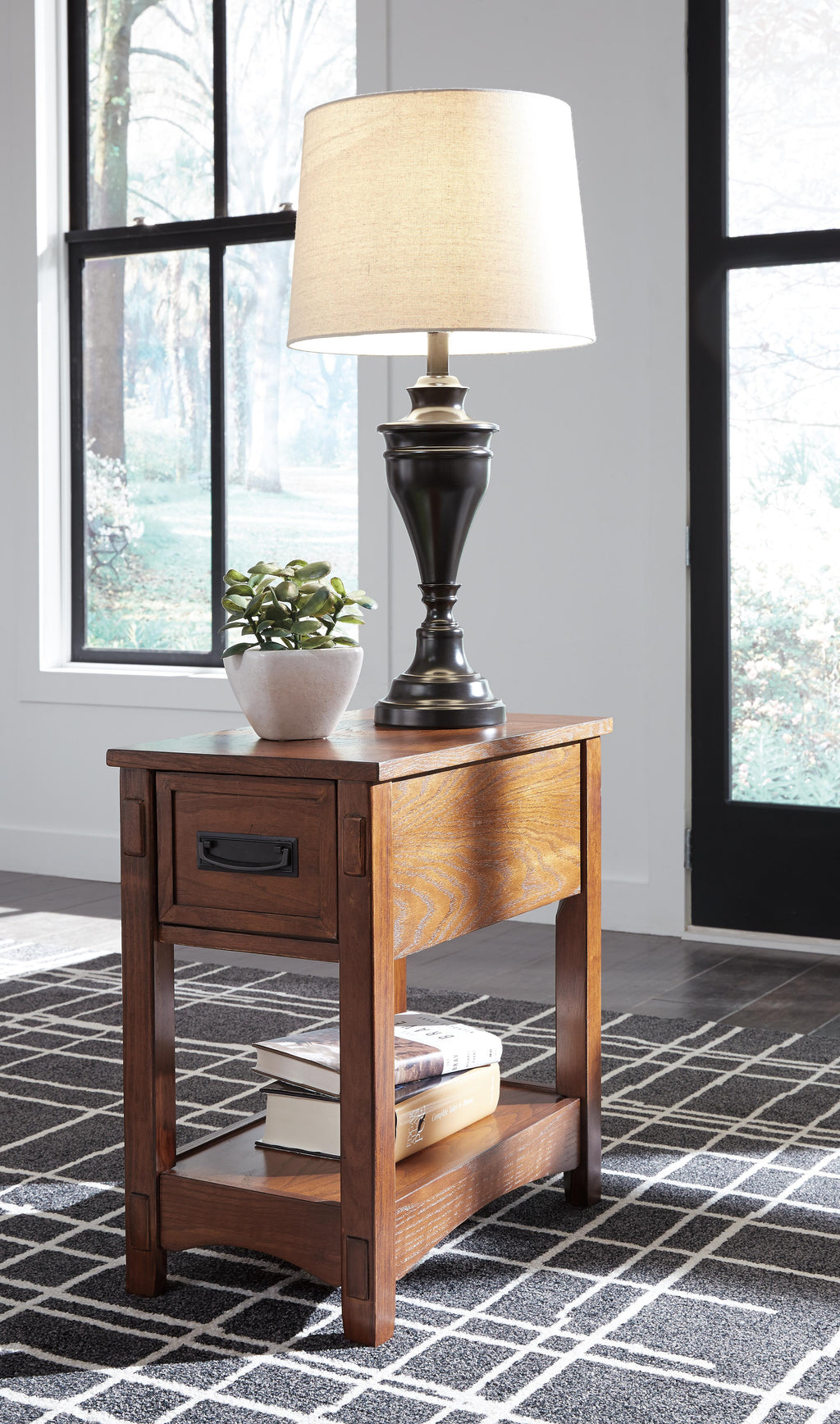 Breegin Chairside End Table in Brown, alternate view 3