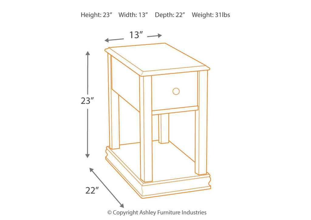 Breegin 2 End Tables dimensions