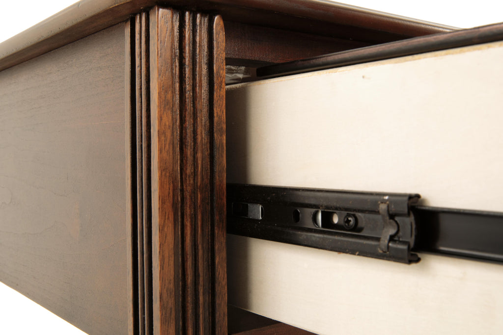 Breegin Chairside End Table in Brown, detail view