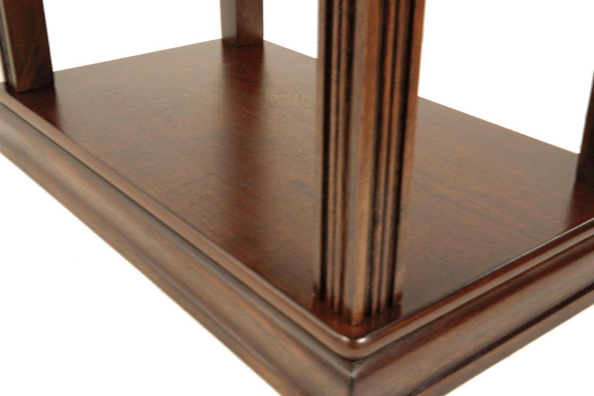 Breegin Chairside End Table in Brown, detail view