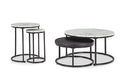 Jusmour Table (Set of 4) in Black/White