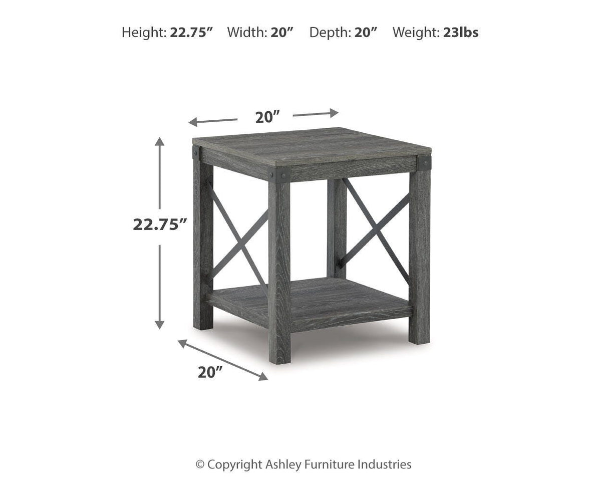 Freedan End Table in Grayish Brown, alternate view 7