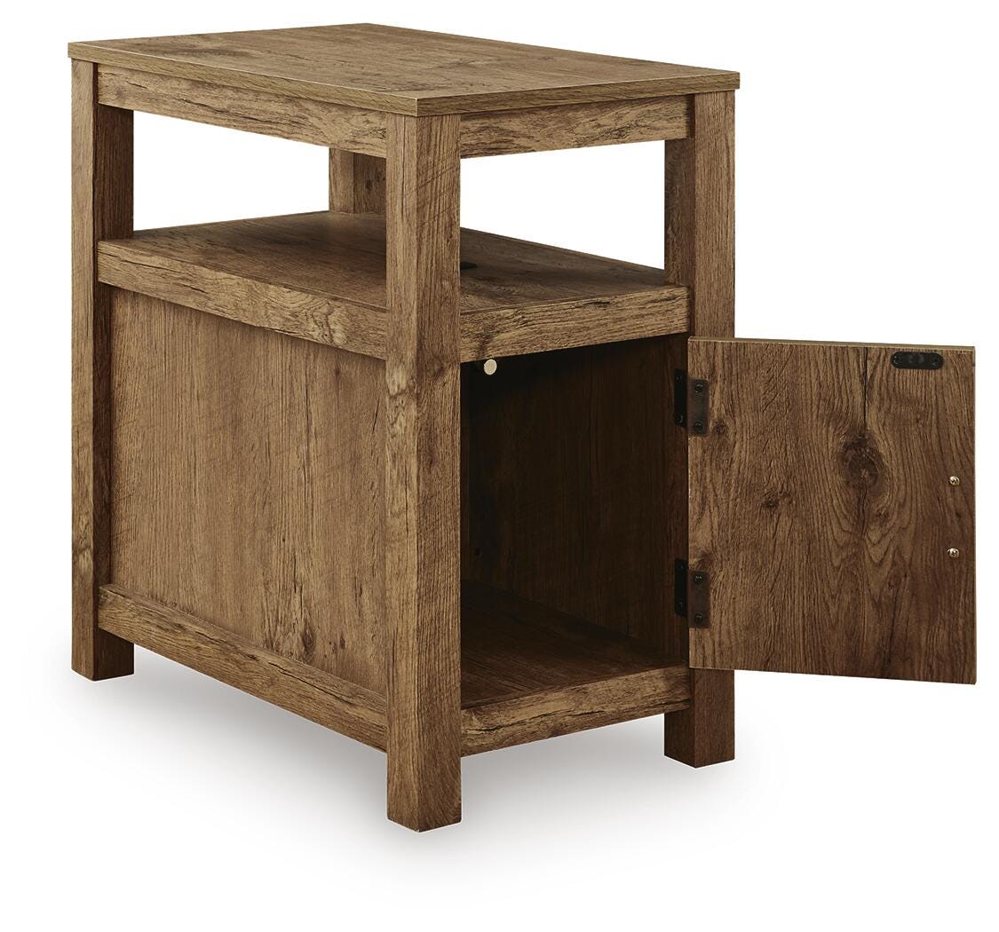 Fendenmore Chairside End Table in Brown, open view