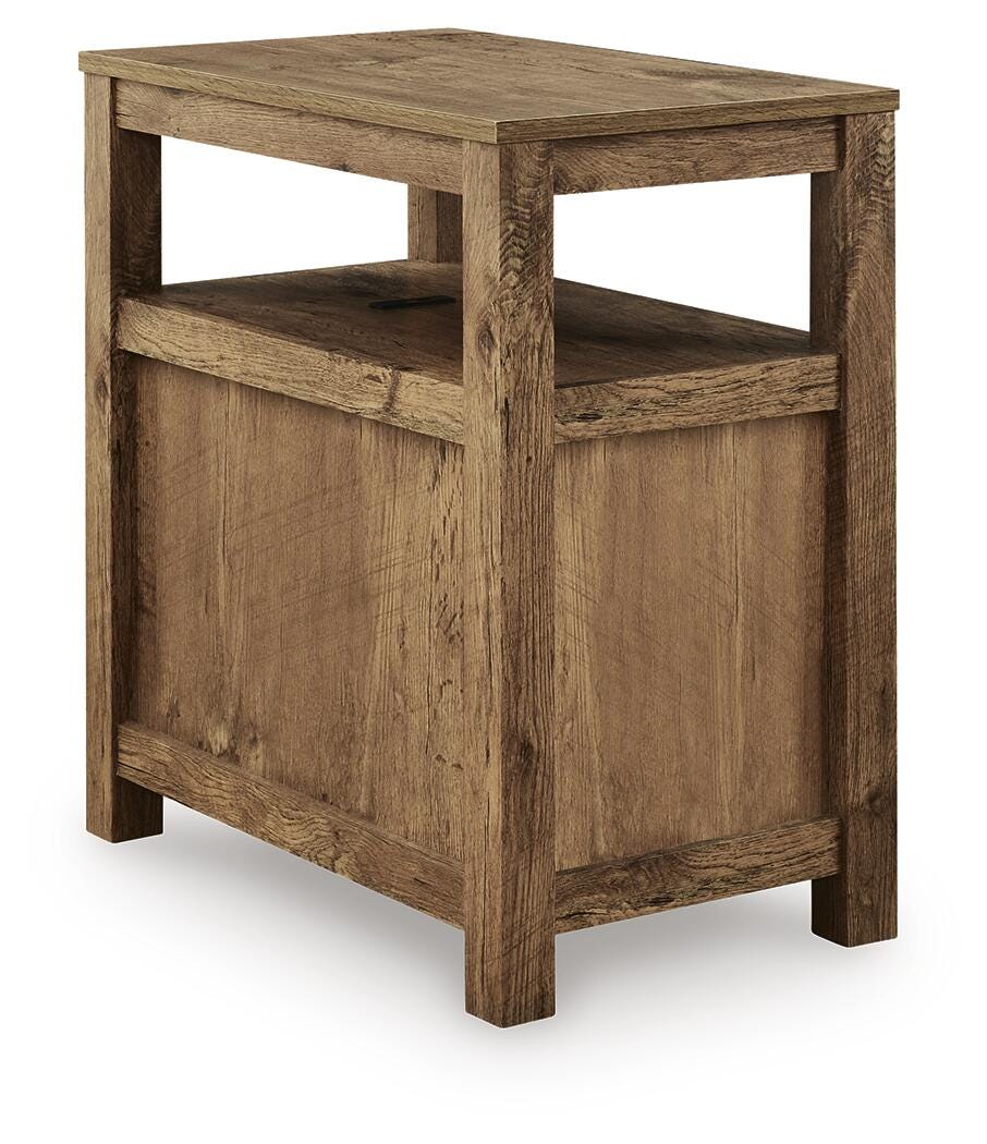 Fendenmore Chairside End Table in Brown, back view