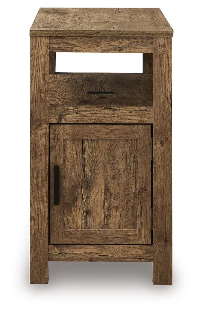 Fendenmore Chairside End Table in Brown, front view
