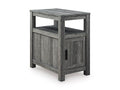 Fendenmore Chairside End Table in Brown/Gray, closed view