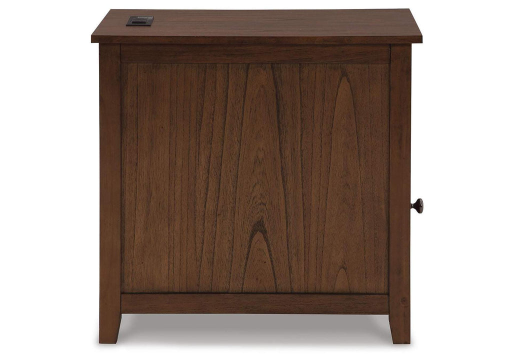 Treytown Chairside End Table side view