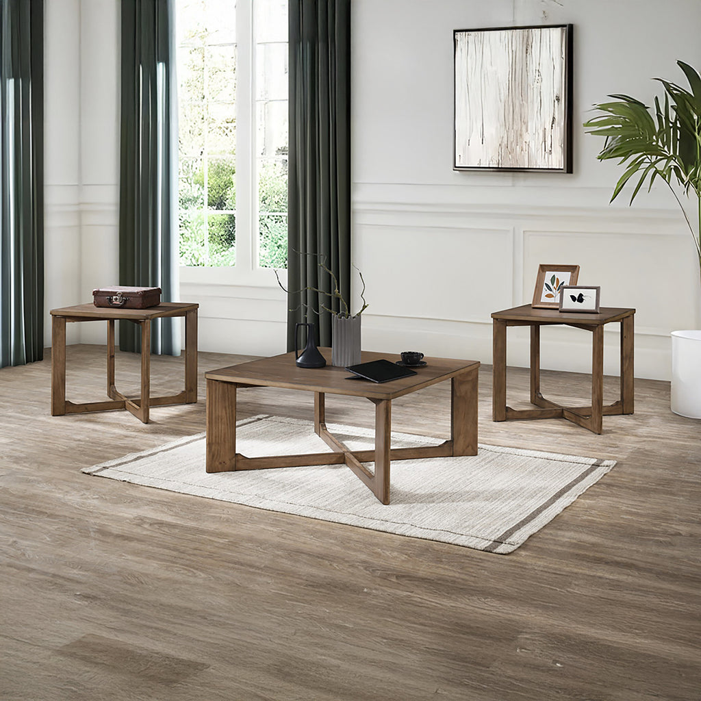 Sweeney 3 Piece Occasional Set- 1 Coffee & 2 End Tables