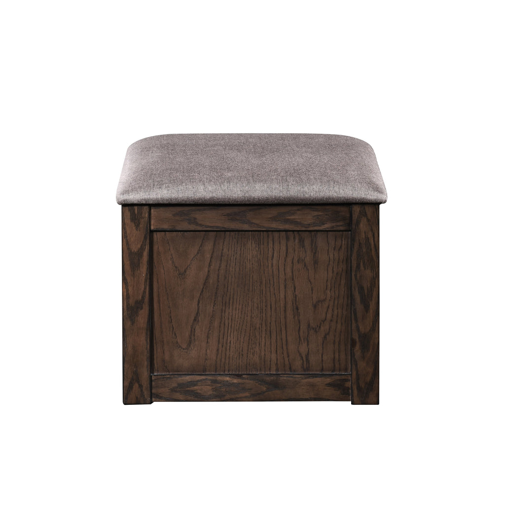 Paxton 5 Pc Storage Coffee Table W/ 4 Tuck-In Ottomans-Dk Bro