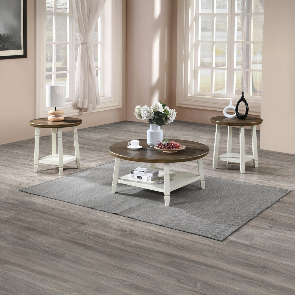 Flaherty 3 Piece Occasional Set- 1 Coffee & 2 End Tables -Two