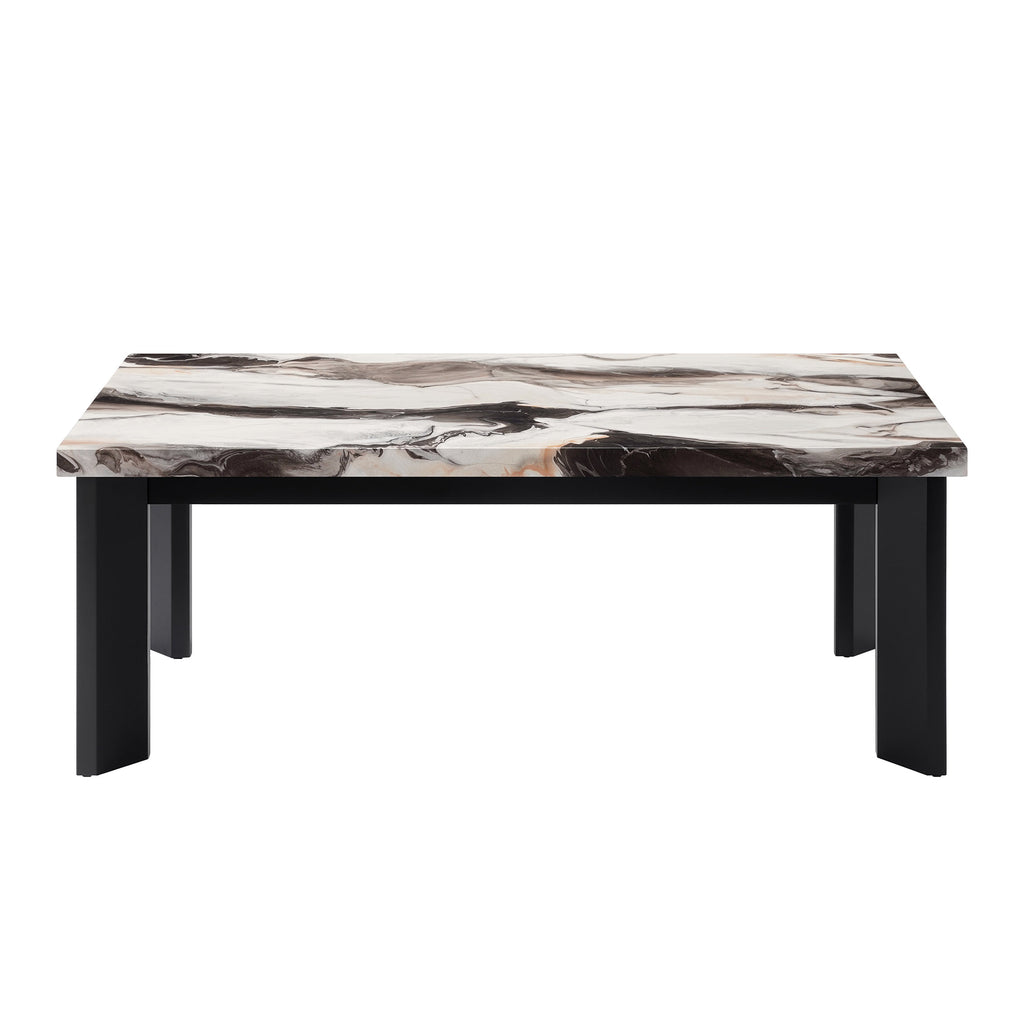 Strata Faux Marble 3 Pc Occasional Set- 1 Coffee & 2 End Tabl