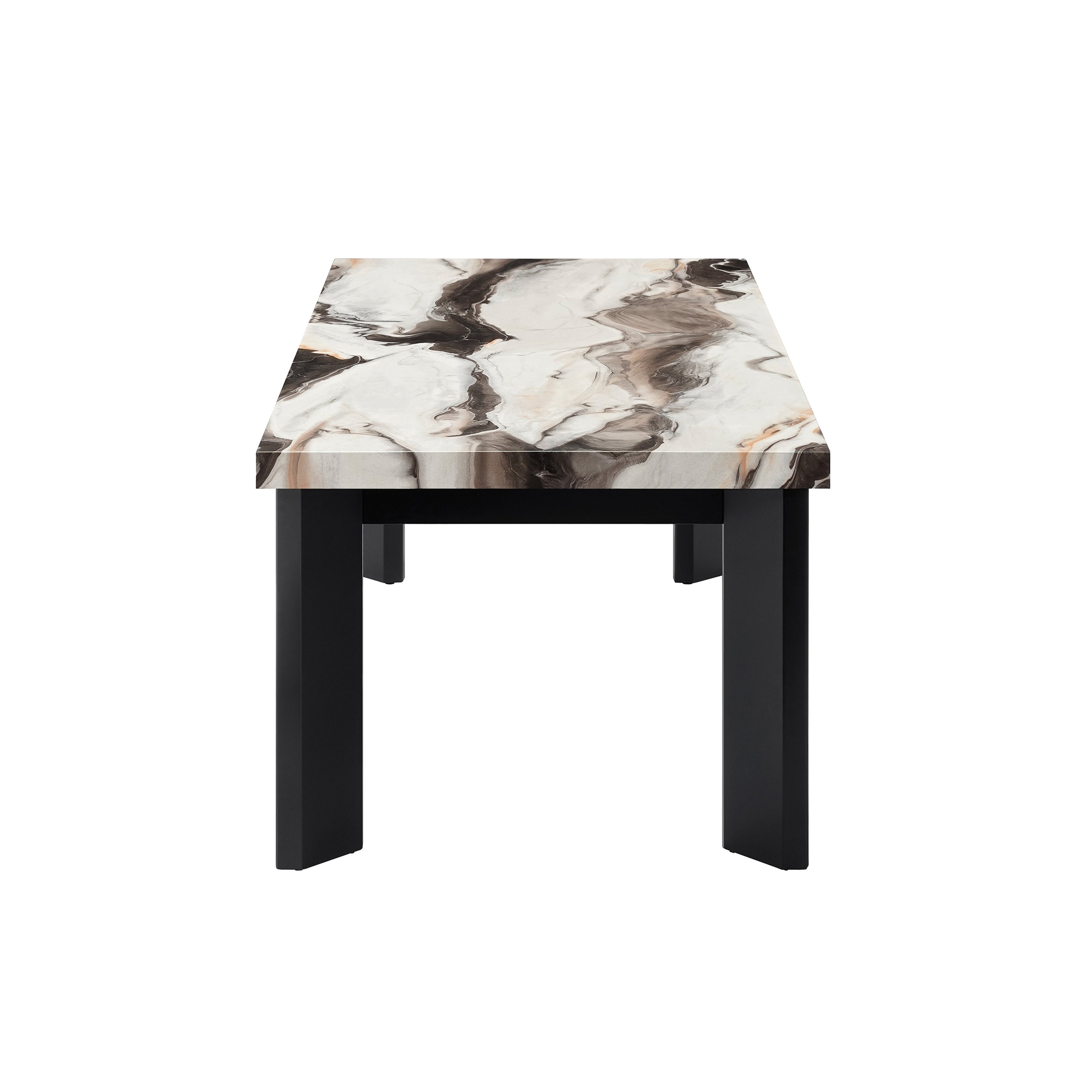 Strata Faux Marble 3 Pc Occasional Set- 1 Coffee & 2 End Tabl