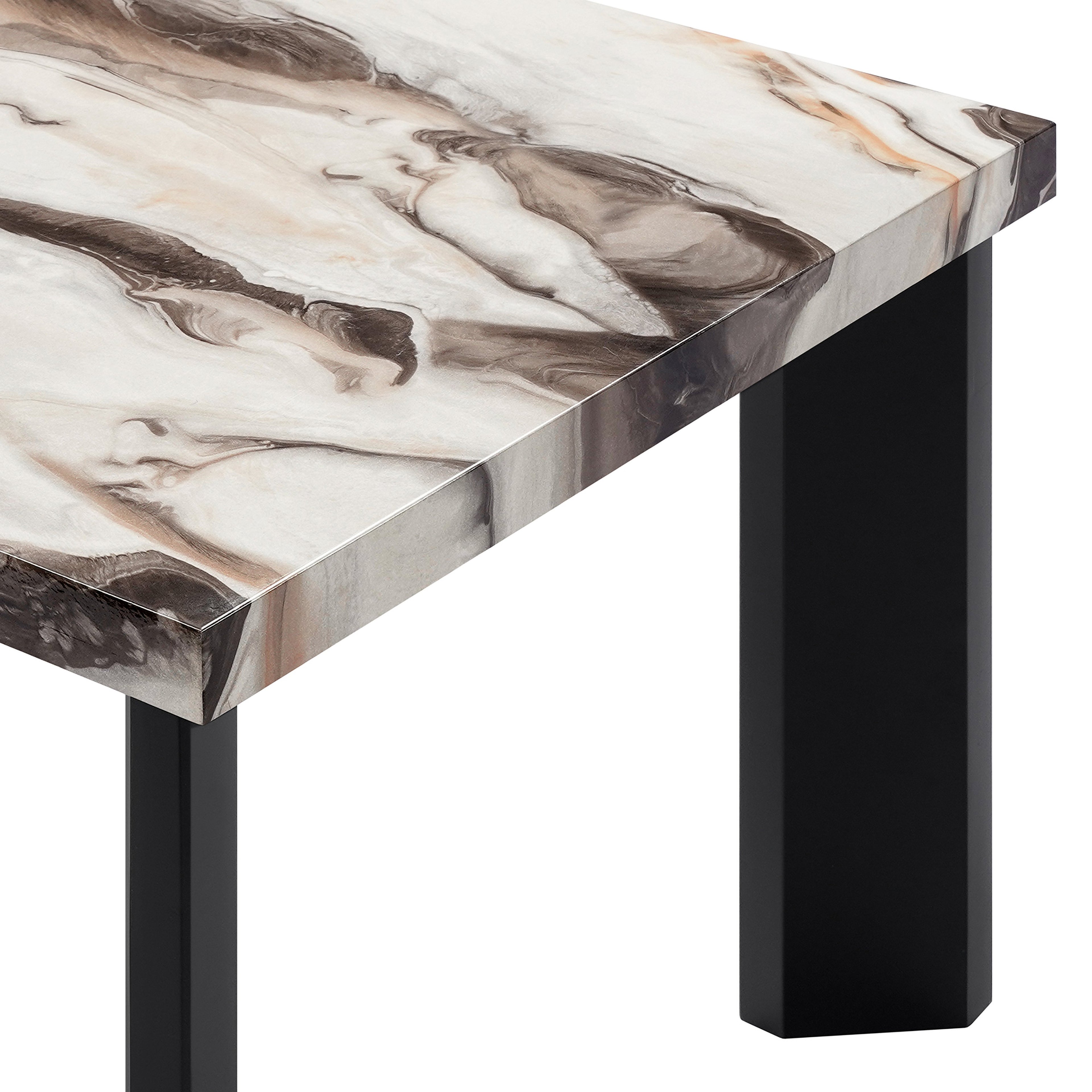 Strata Faux Marble 3 Pc Occasional Set- 1 Coffee & 2 End Tabl