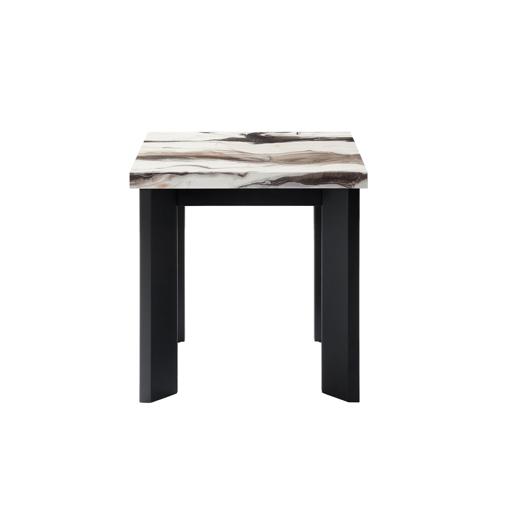 Strata Faux Marble 3 Pc Occasional Set- 1 Coffee & 2 End Tabl