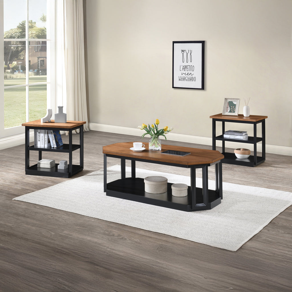 Decker 3 Piece Occasional Set- 1 Coffee & 2 End Tables - Two